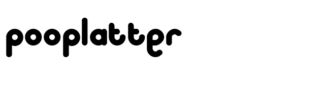 Pooplatter font preview