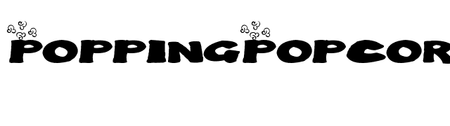 PoppingPopcorn font preview