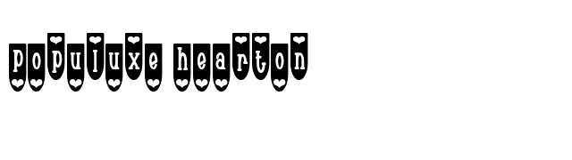 Populuxe Hearton font preview