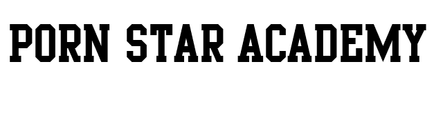 Porn Star Academy font preview