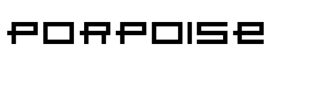 Porpoise font preview