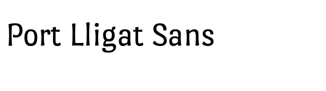 Port Lligat Sans font preview