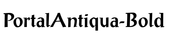 PortalAntiqua-Bold font preview