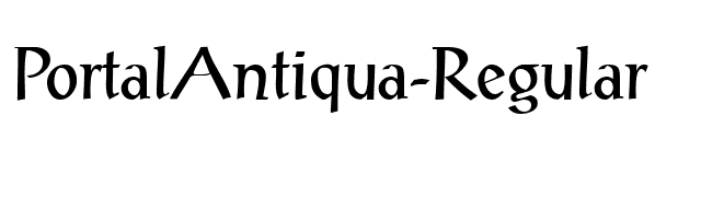 PortalAntiqua-Regular font preview