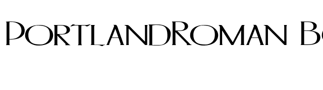 PortlandRoman Bold font preview