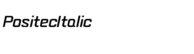 PositecItalic font preview