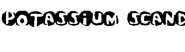 Potassium Scandal font preview