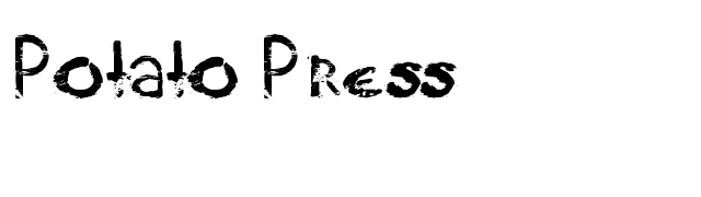 Potato Press font preview