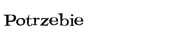 Potrzebie font preview