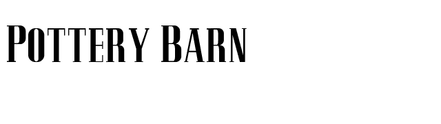 Pottery Barn font preview