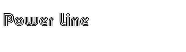 Power Line font preview