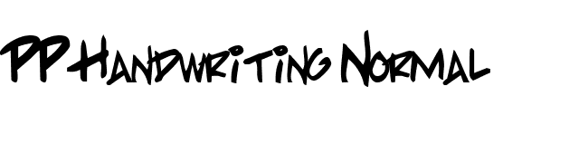 PP Handwriting Normal font preview