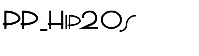 PP_Hip20s font preview