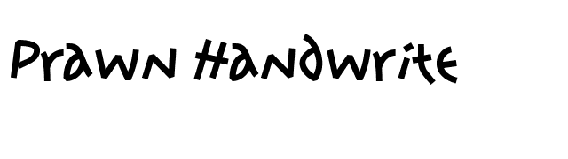 Prawn Handwrite font preview