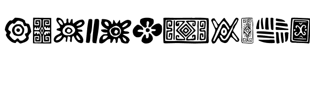 PreColumbian Ornaments One font preview