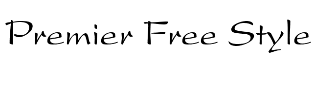 Premier Free Style DB font preview