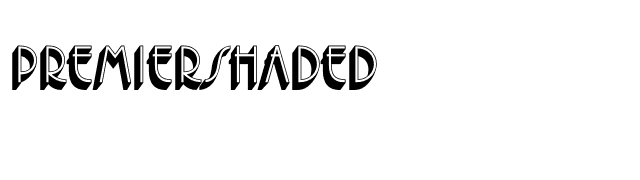 PremierShaded font preview