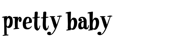 Pretty Baby font preview