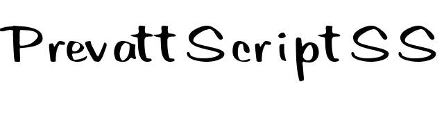 PrevattScriptSSK font preview