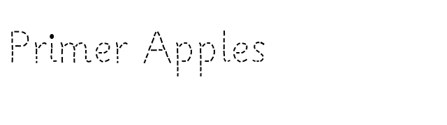 Primer Apples font preview