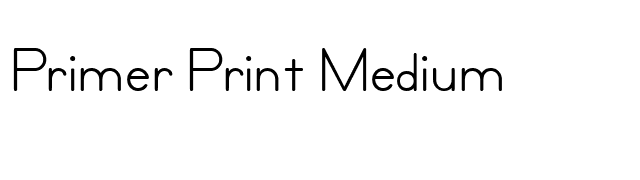 Primer Print Medium font preview