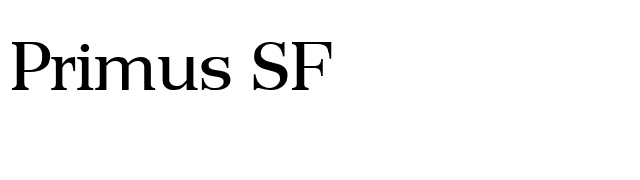 Primus SF font preview