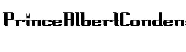 PrinceAlbertCondensed font preview