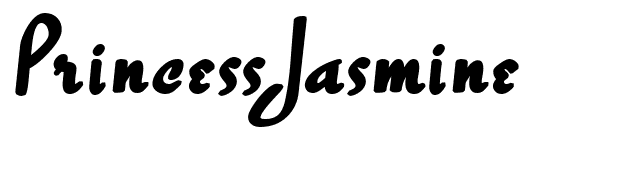 PrincessJasmine font preview