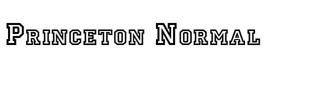 Princeton Normal font preview