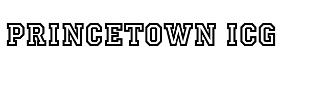 Princetown ICG font preview