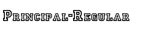 Principal-Regular font preview