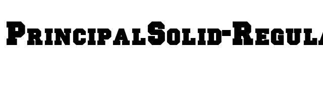 PrincipalSolid-Regular font preview