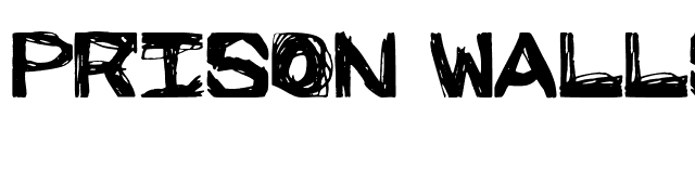 Prison Walls font preview