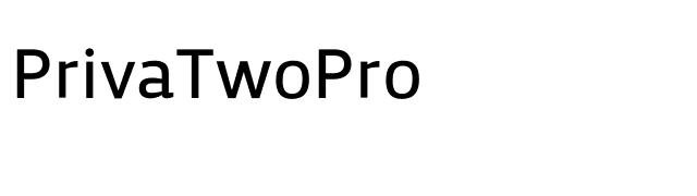 PrivaTwoPro font preview