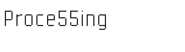 Proce55ing font preview