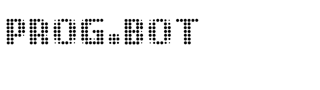 PROG.BOT font preview