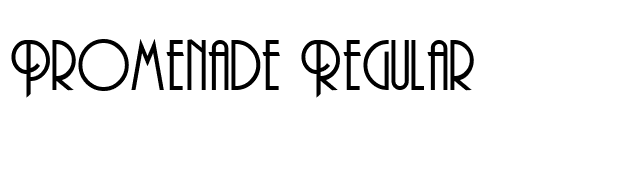 Promenade Regular font preview