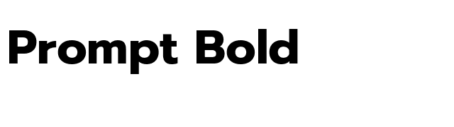 Prompt Bold font preview