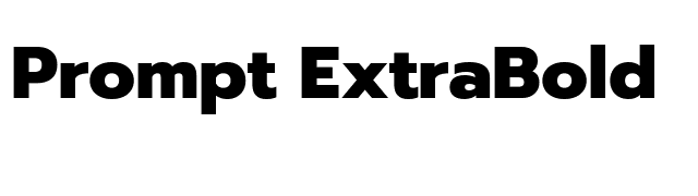 Prompt ExtraBold font preview