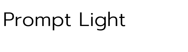 Prompt Light font preview