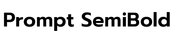 Prompt SemiBold font preview