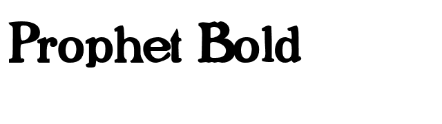 Prophet Bold font preview