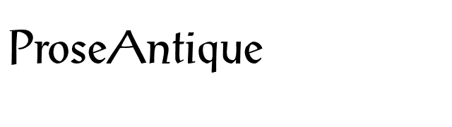 ProseAntique font preview