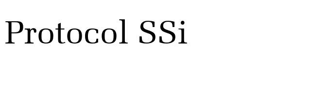 Protocol SSi font preview