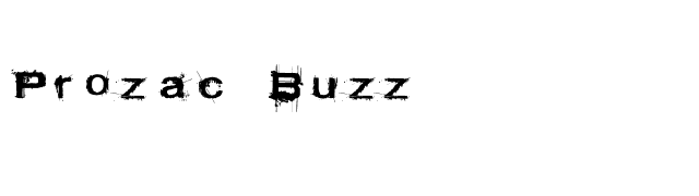 Prozac Buzz font preview