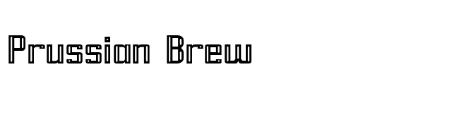 Prussian Brew font preview