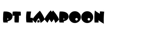 PT Lampoon font preview