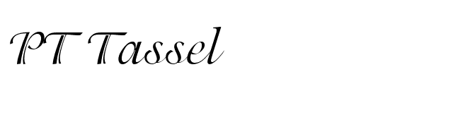 PT Tassel font preview