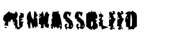 pUNKASSBLEED font preview