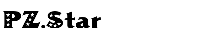 PZ.Star font preview